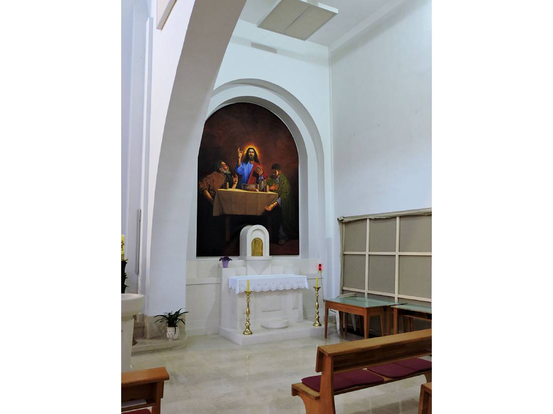 Napinjanje platna - Crkva Gospe od Ružarija